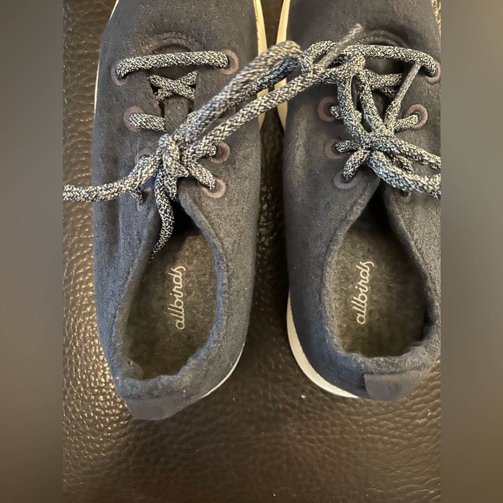 Allbirds Women’s Wool WR Navy Running‎ Shoes Size 9 - Picture 6 of 8